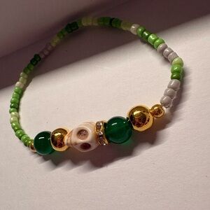🐉 House of the Dragon themed Beaded Bracelet- Team Green!!